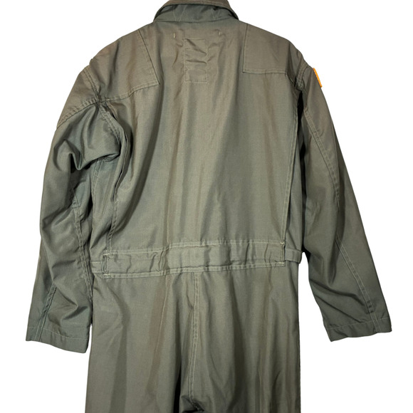 Flyers Coveralls Men Summer Fire Resistant Sage Green CWU-27P Size 40R - Picture 9 of 16